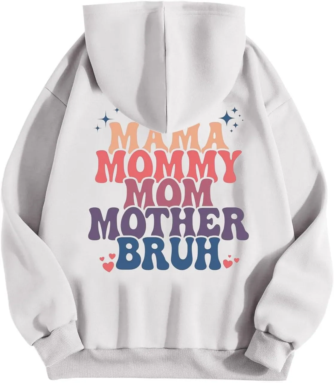 Womens Hoodies Letter Print Oversized Sweatshirt Long Sleeve Tops Pullover Fall Outfits with Pocket