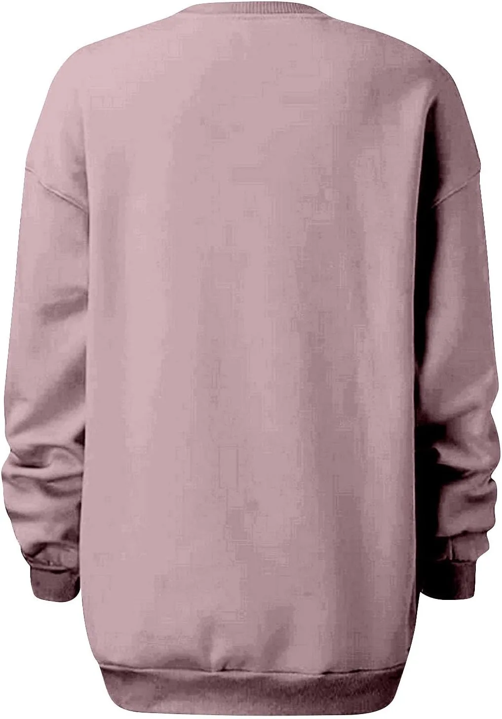 Womens Loose Fashion Blouse Long Sleeves Round Neck Solid Color Sweatshirt Fitted Tops Pullover Casual Hoodies