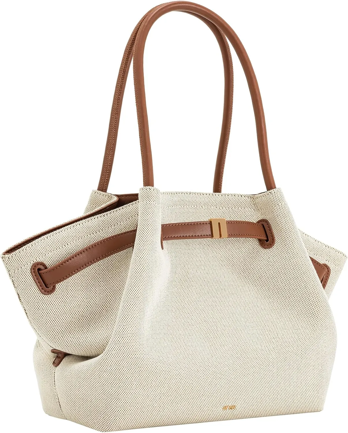 Women's Medium Faux Suede Tote Bag - Stylish Dark Handbag for Everyday Use