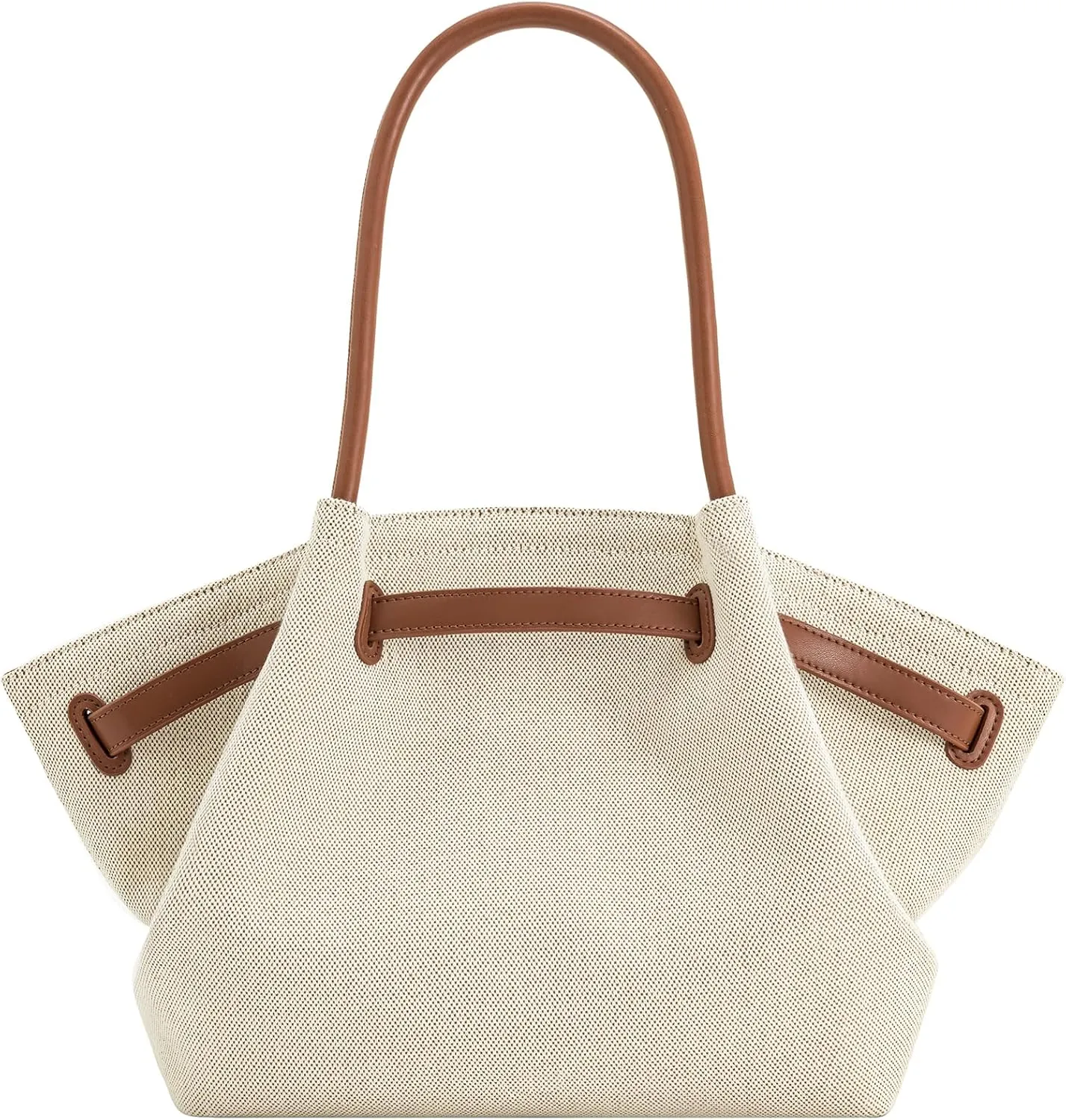 Women's Medium Faux Suede Tote Bag - Stylish Dark Handbag for Everyday Use