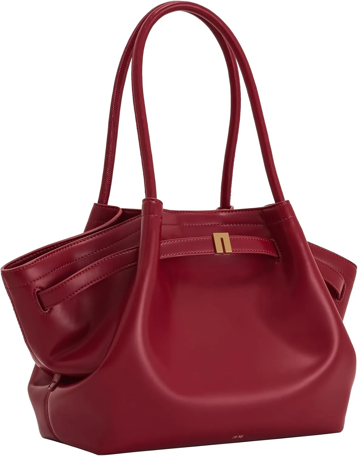 Women's Medium Faux Suede Tote Bag - Stylish Dark Handbag for Everyday Use