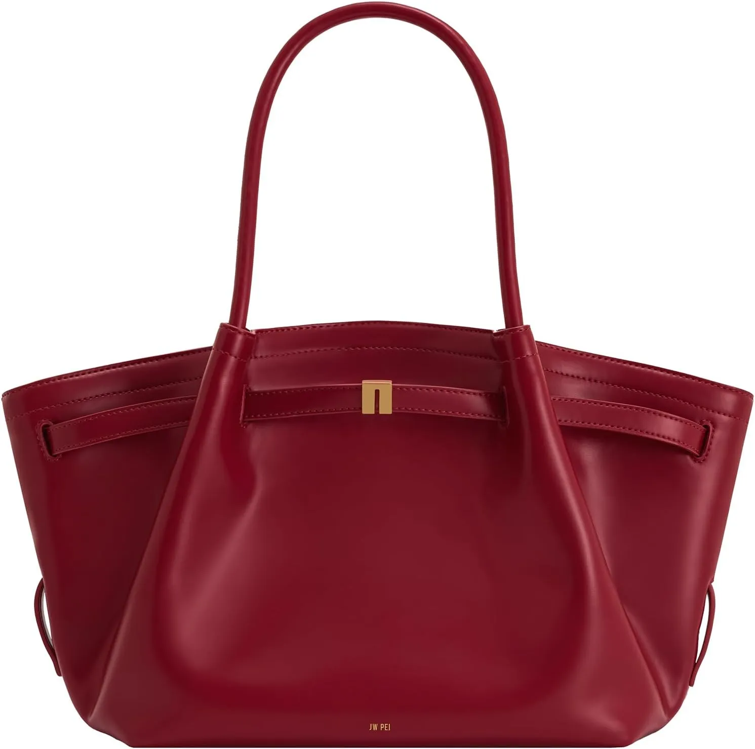 Women's Medium Faux Suede Tote Bag - Stylish Dark Handbag for Everyday Use
