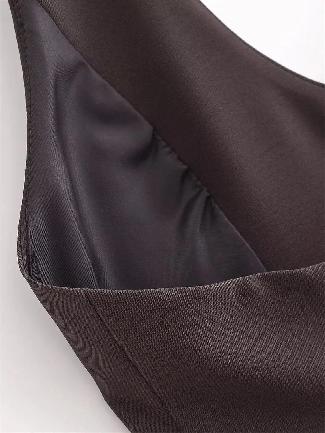Women's Sexy Backless Front Button Camisole Vest Chic Party Sleeveless Waistcoats Tops