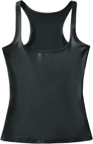 Women's Square Neck Camisole Top Racer Back Daily Casual Slim Fit Chic Tank Top