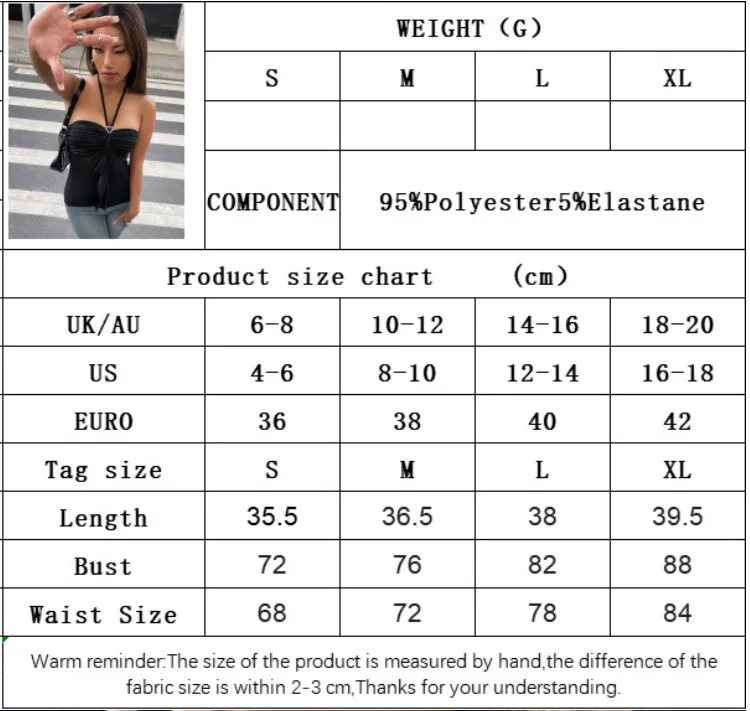Women's T-shirt Halterneck Backless Sleeveless Top – Slim Fit Polyester Pullover