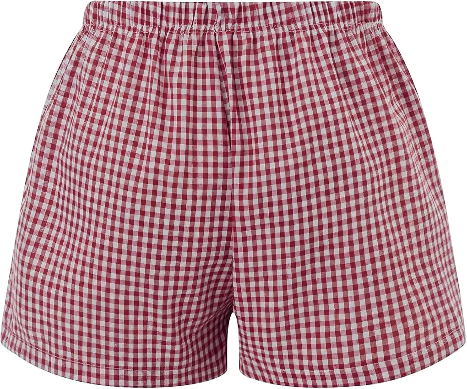 Womens Y2k Plaid Shorts Women Cute Lounge Pajama Sleep Comfy & Casual Gingham PJ Boxer Shorts