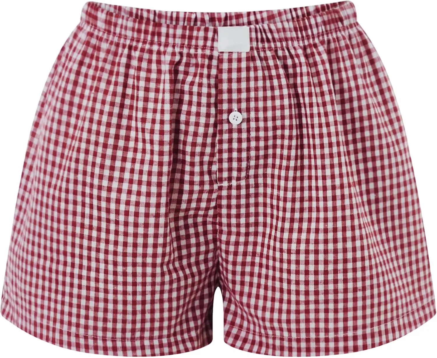 Womens Y2k Plaid Shorts Women Cute Lounge Pajama Sleep Comfy & Casual Gingham PJ Boxer Shorts