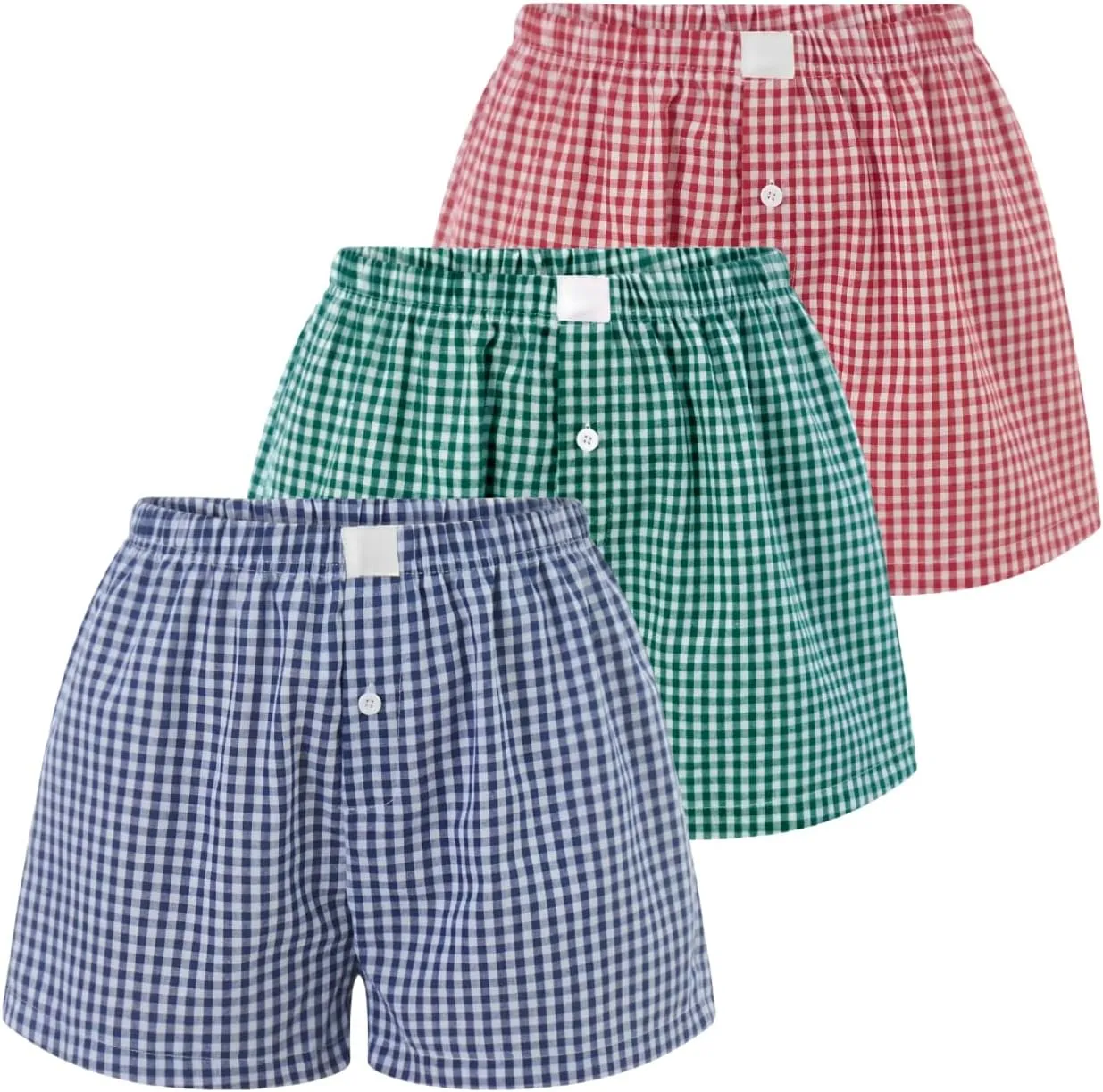 Womens Y2k Plaid Shorts Women Cute Lounge Pajama Sleep Comfy & Casual Gingham PJ Boxer Shorts